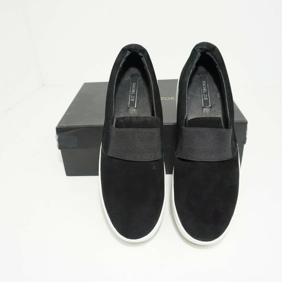 Rachel Zoe Black Suede Women's Platform Flats 8.5 - Picture 5 of 12